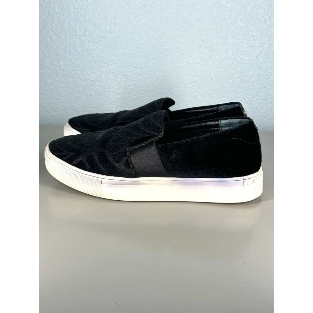 Birdies Womens The Swift Black Velvet Dressy Sneakers Size 6.5 Slip On Flats - Picture 5 of 14
